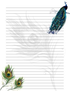 My Peacock Stationery